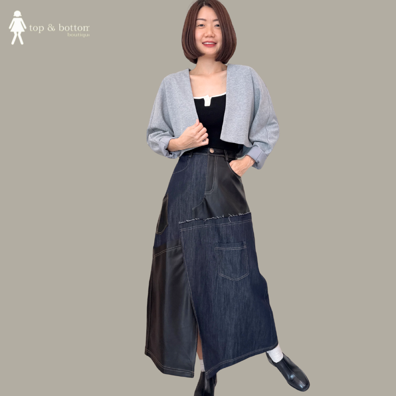 LONG SLEEVE BUTTONLESS SHORT JACKET