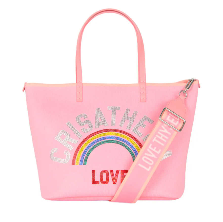 C7 Crisathena Glam Rainbow Love 中手提袋 - 粉紅色｜#CT-250413D-PINK
