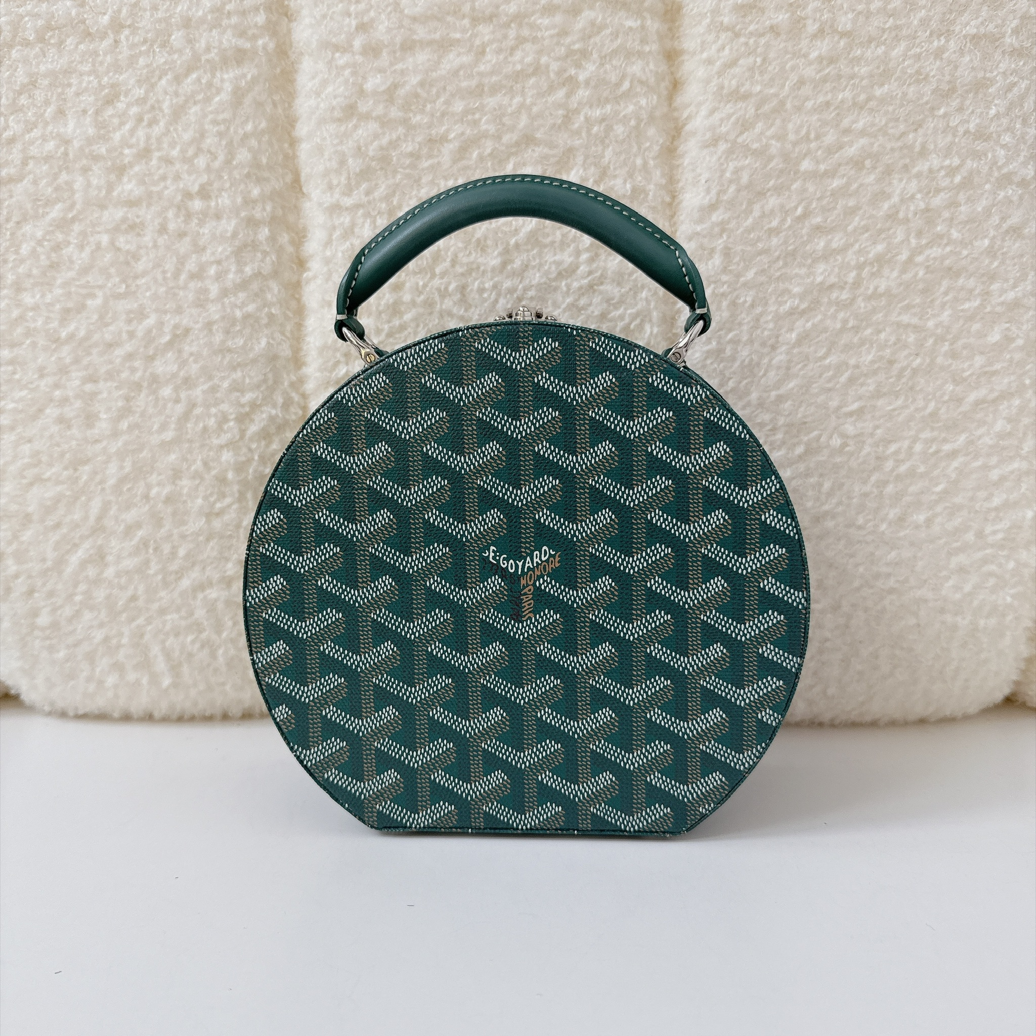 Goyard Alto Hatbox Trunk Bag - Green / SHW