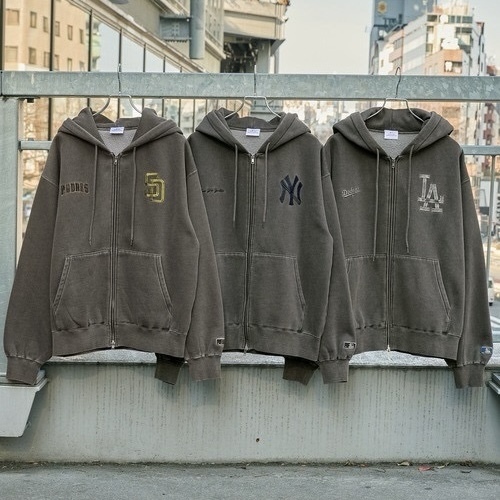 MLB 刺繡LOGO 連帽外套 內襯刷毛 雙拉鍊 秋冬服飾 情侶衣 男女同款  91546564