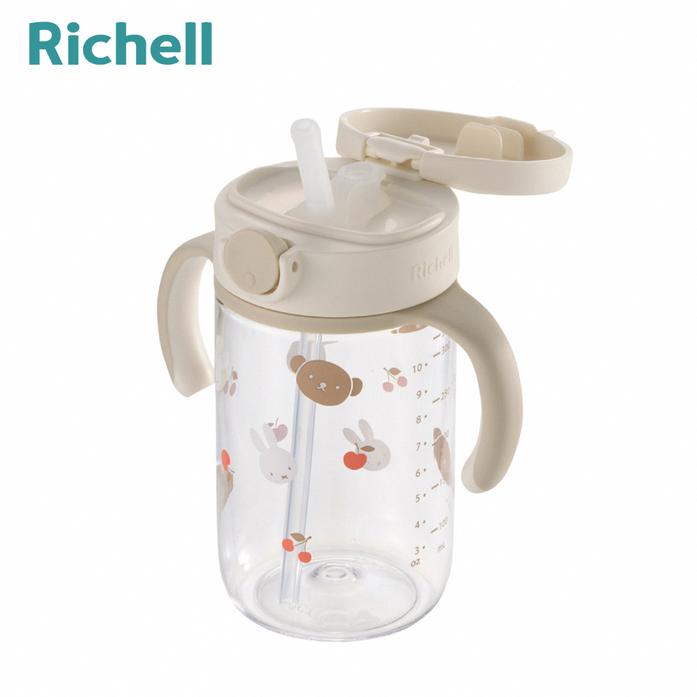 聯名款【 Richell 利其爾 】Miffy 米飛朋友吸管水杯 320mL