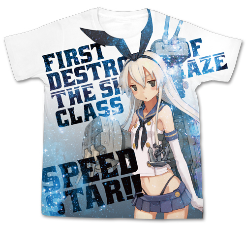 島風ﾌﾙｸﾞﾗﾌｨｯｸTｼｬﾂ/WHITE COSPA 092826