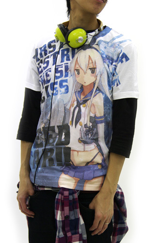 島風ﾌﾙｸﾞﾗﾌｨｯｸTｼｬﾂ/WHITE COSPA 092826