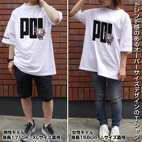 夕立っぽいﾋﾞｯｸﾞｼﾙｴｯﾄTｼｬﾂ/WHITE COSPA 092826