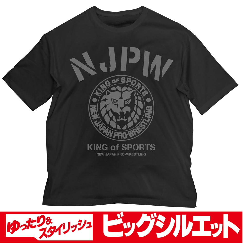 ﾗｲｵﾝﾏｰｸ ﾋﾞｯｸﾞｼﾙｴｯﾄTｼｬﾂ/BLACK COSPA 092826