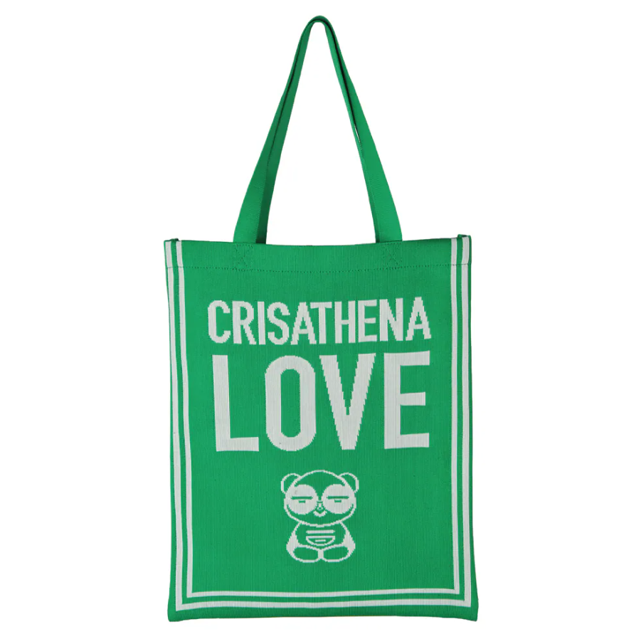 C17 Crisathena Love Chill Panda 手提袋 - 綠色｜#CT-250001-GREEN
