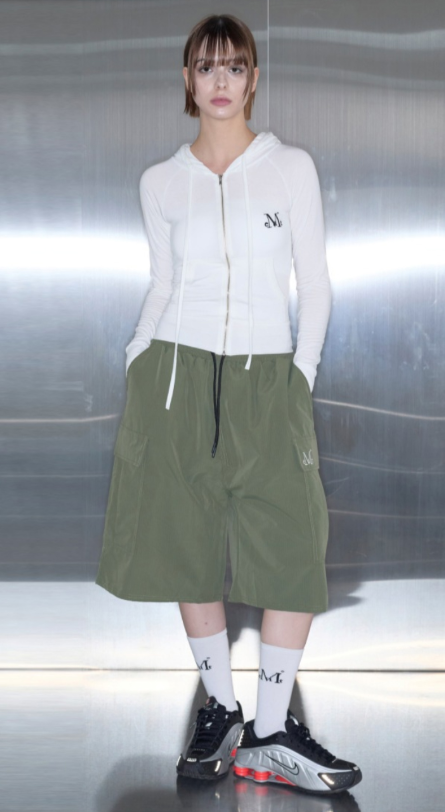 【韓國預購】KRD090726 MUCENT LIGHT UP CROP HOOD ZIP-UP (4Color)