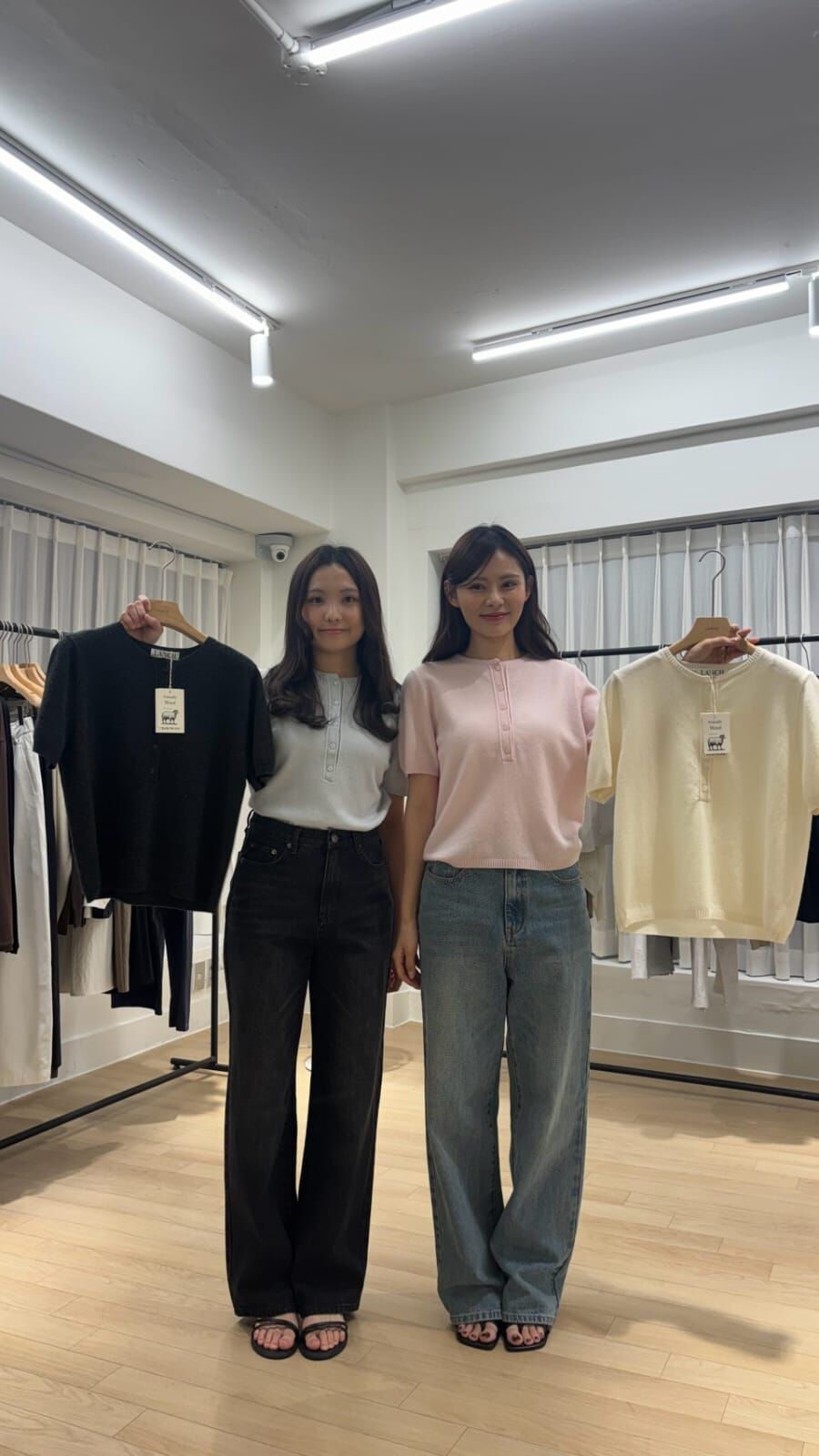 PE7114 短袖針織半排扣上衣