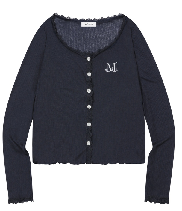 【韓國預購】KRD090727 MUCENT DELLA SEE THROUGH LACE CARDIGAN (3Color)