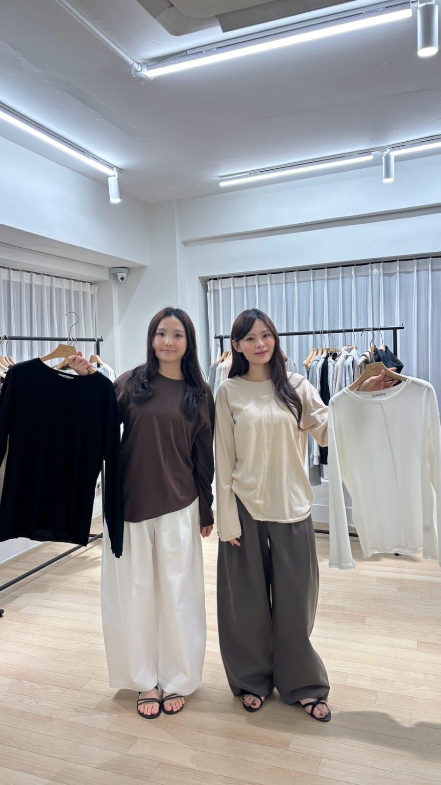 PE7110 中央縫線落肩長袖上衣