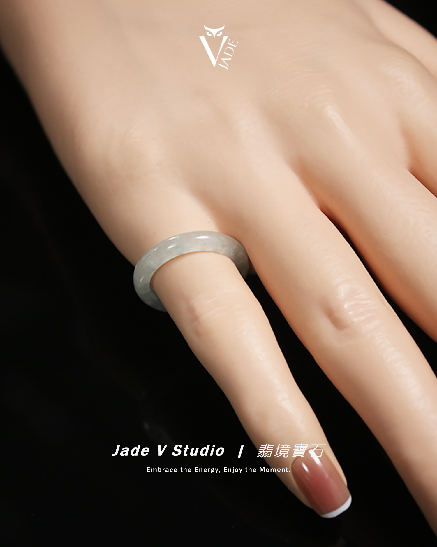 【JadeV｜翡境寶石】糯冰 淡綠 翡翠 戒指
