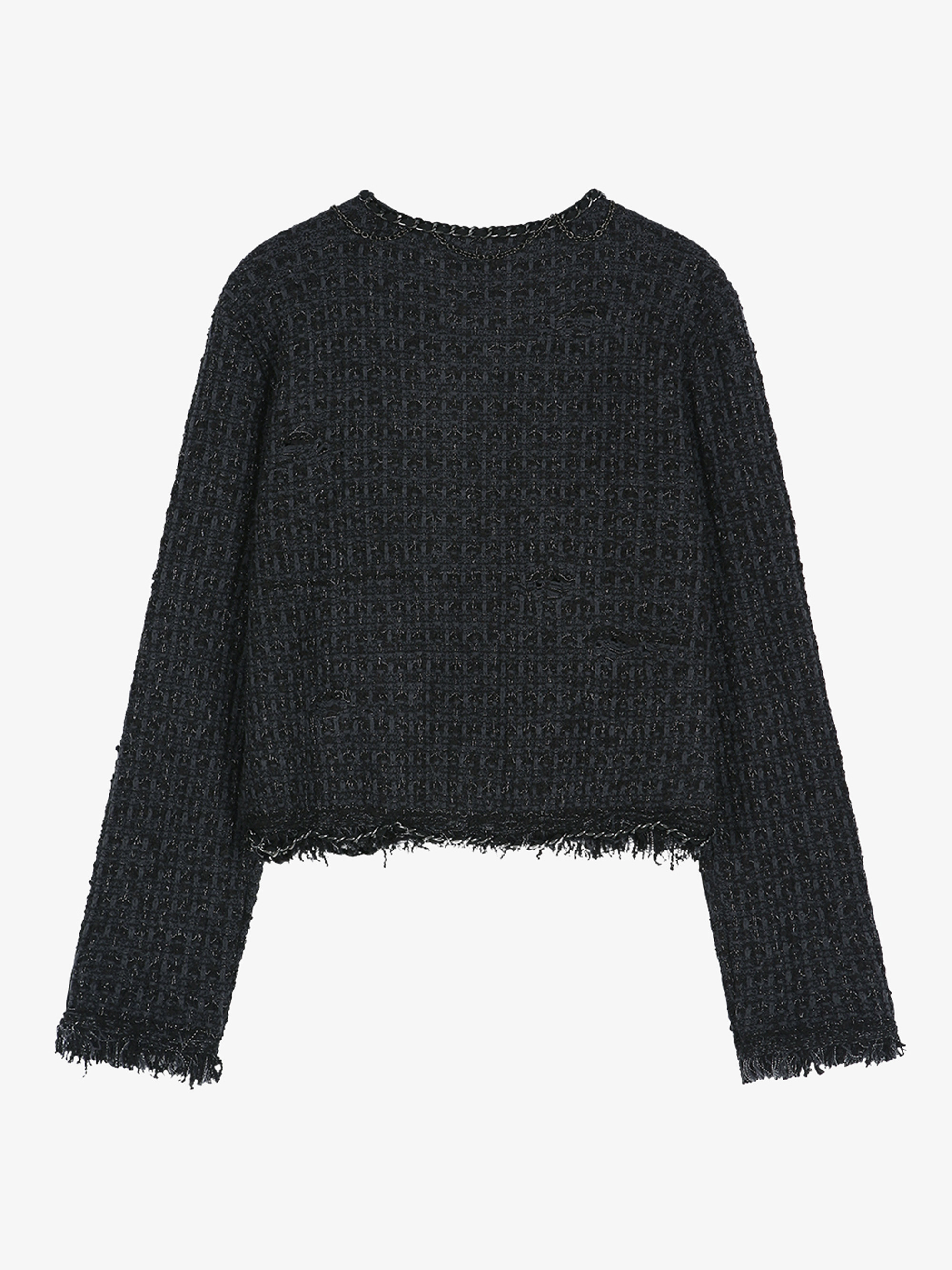 ANDERSSON BELL RAW CHAIN EDGE TWEED JACKET外套
