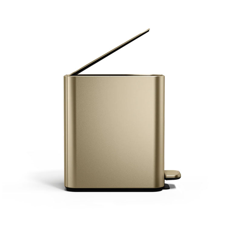 SIMPLEHUMAN 5L Slim Step Can-SS -MATTE GOLD【Authorised distributor import】-CW2130