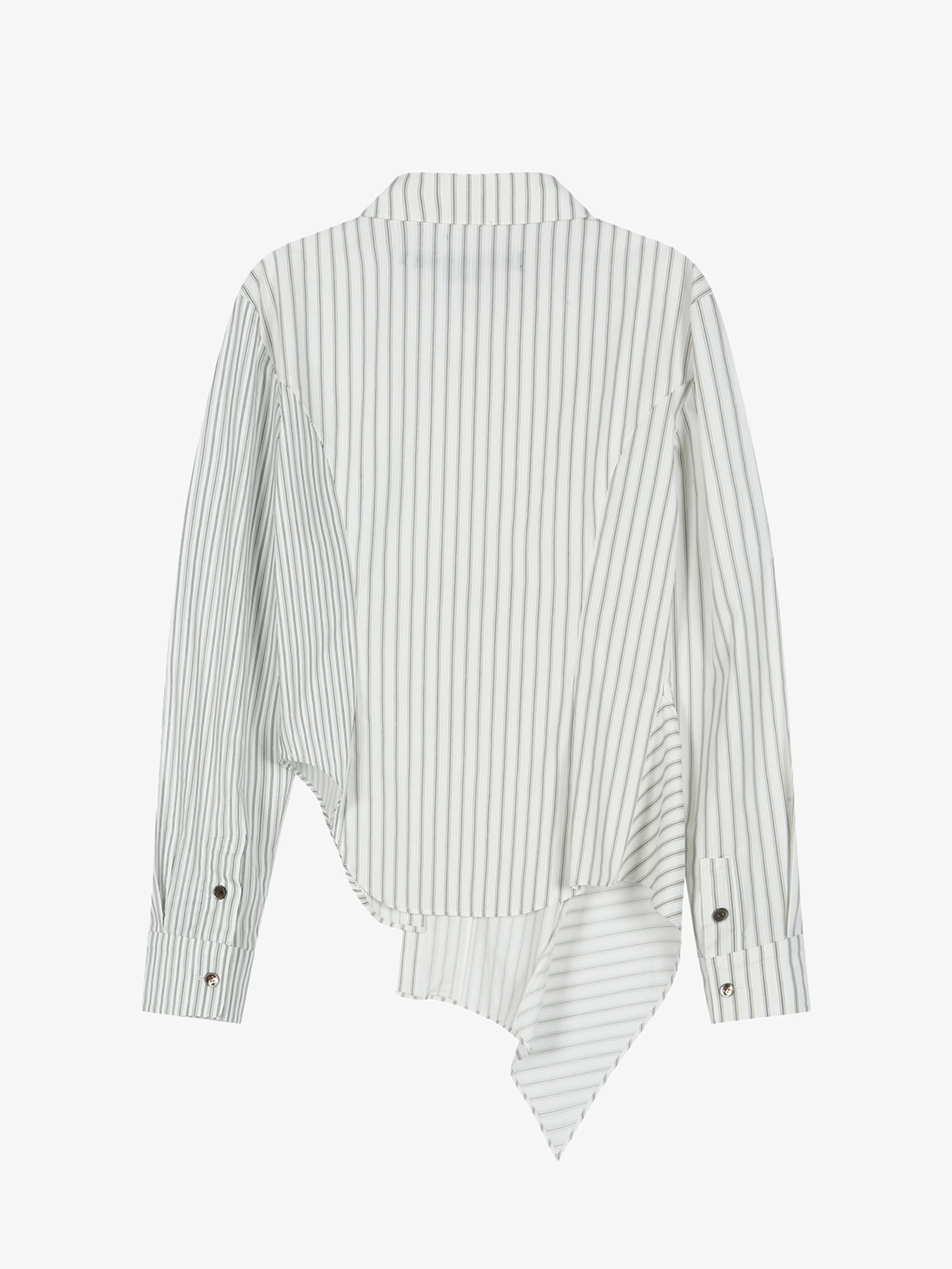 ANDERSSON BELL ASYMMETRIC STUDDED STRIPE SHIRT 襯衫