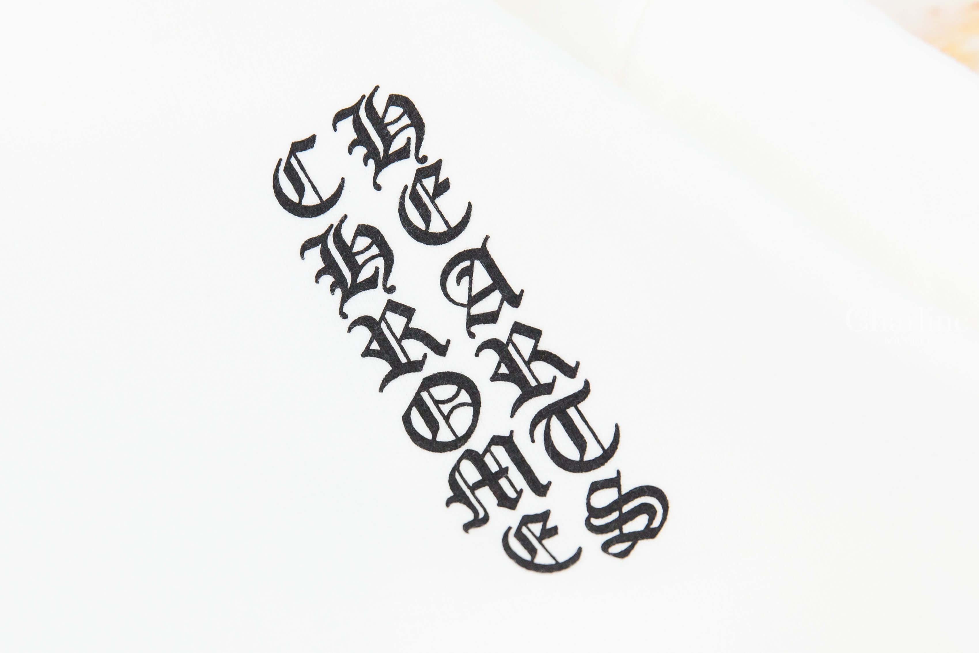 Chrome Hearts Sweatshirt 白色黑字圖騰印花連帽長袖棉T