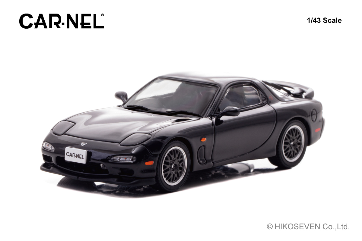預訂 :1/43 CAR-NEL Mazda ɛ fini RX-7 Type RZ (FD3S) 1993 Brilliant Black (CN439304)