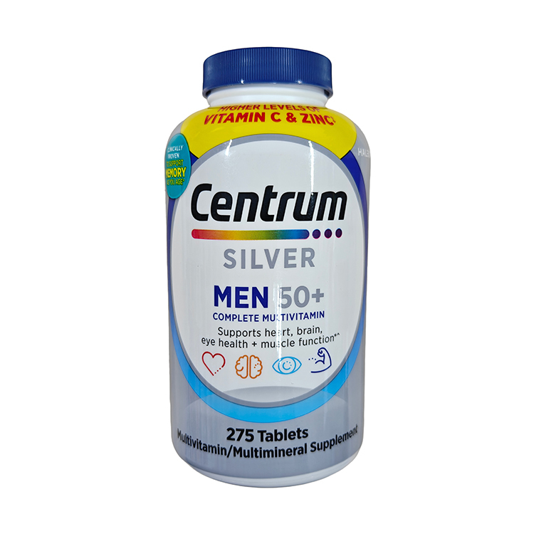 美國Centrum 銀善存綜合維他命 (適合50歲以上男仕) , 275粒裝