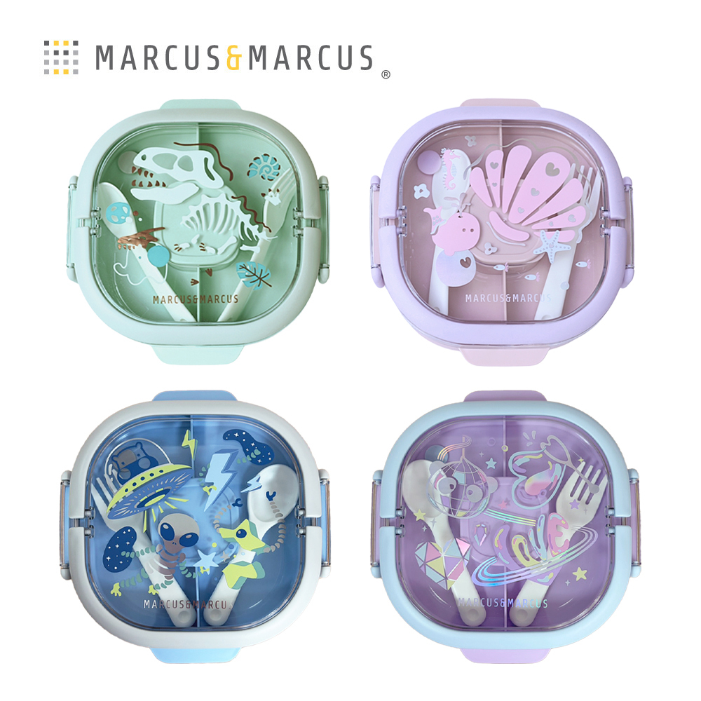Marcus&Marcus 兒童手提不鏽鋼雙層餐盒組