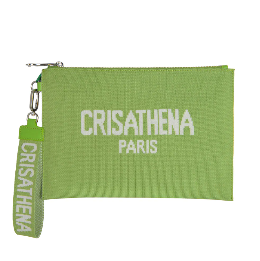 C30 Crisathena 綠色大號手拿包｜#CT-250009-1-GREEN