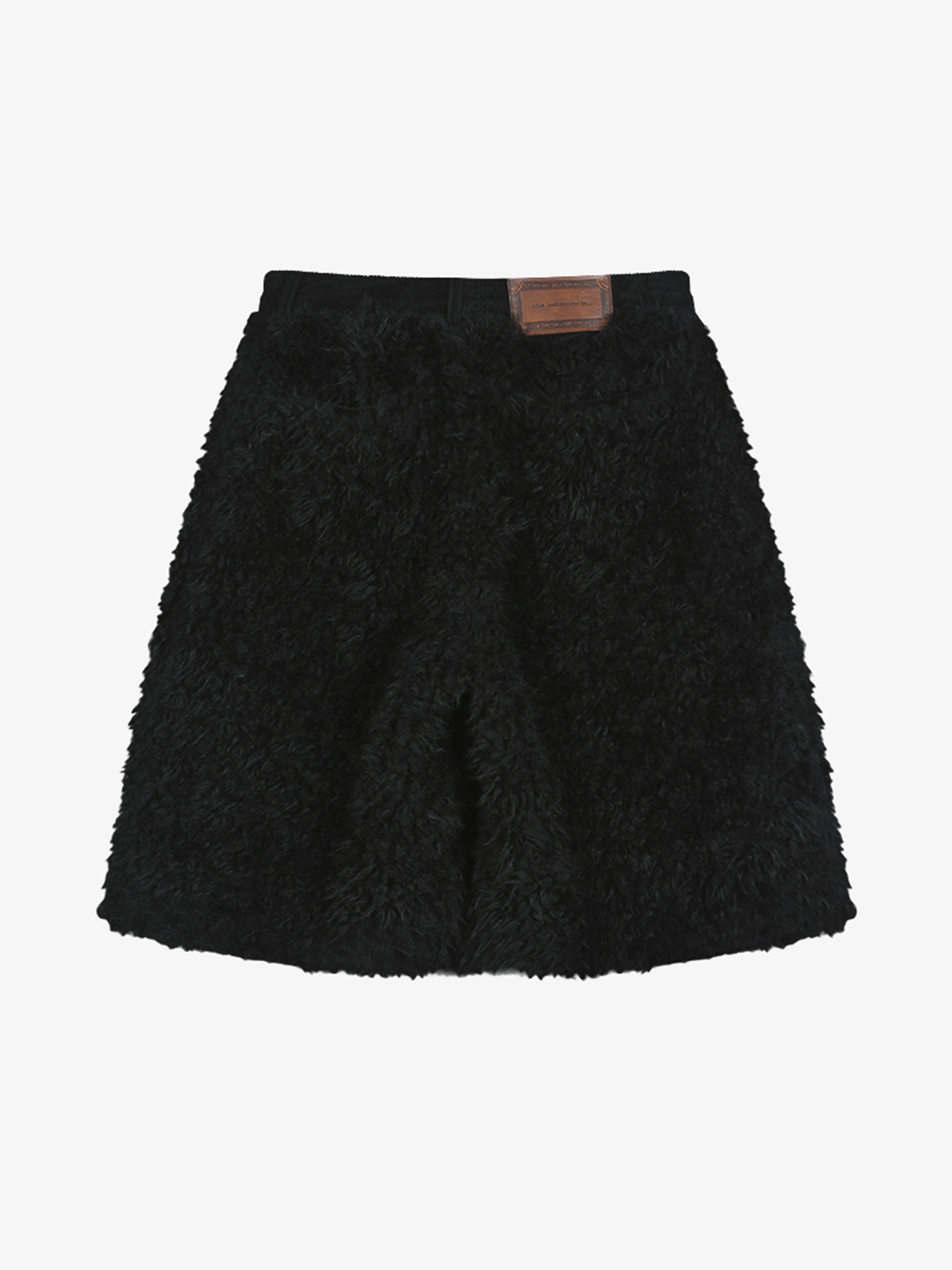 ANDERSSON BELL KENLEY FAUX FUR PATCHWORK SHORTS 短褲