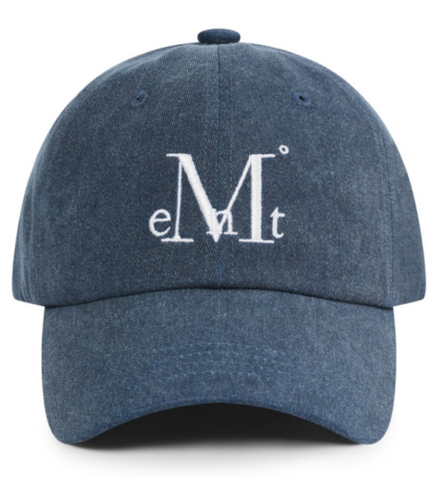 【韓國預購】KRD090737 MUCENT MUCENT SIGNATURE BALL CAP (Pigment dyeing navy)