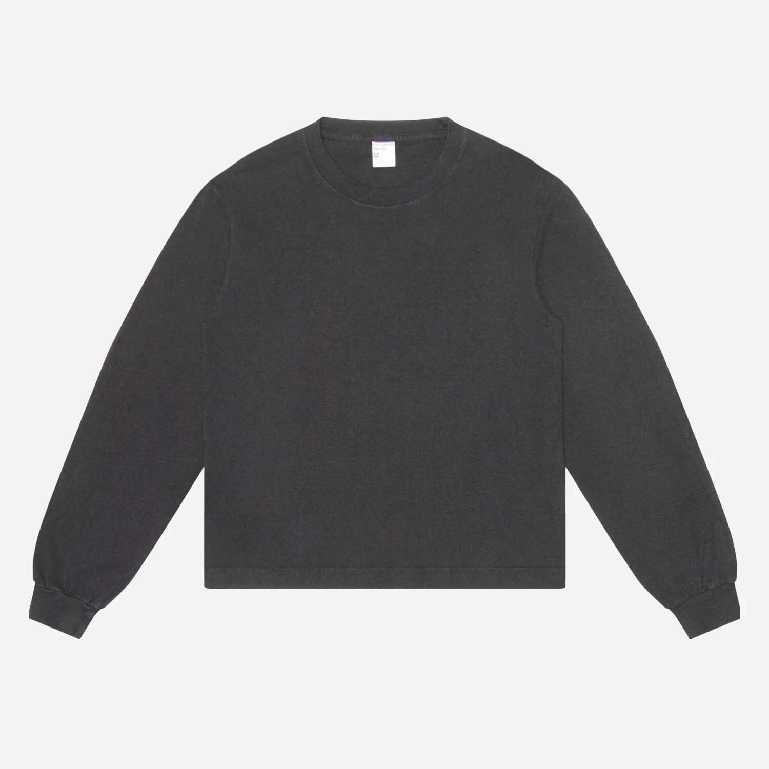 EVERYBODY WORLD LONG SLEEVE BOXIER TRASH TEE 圓領 短版 長袖 T恤 三色