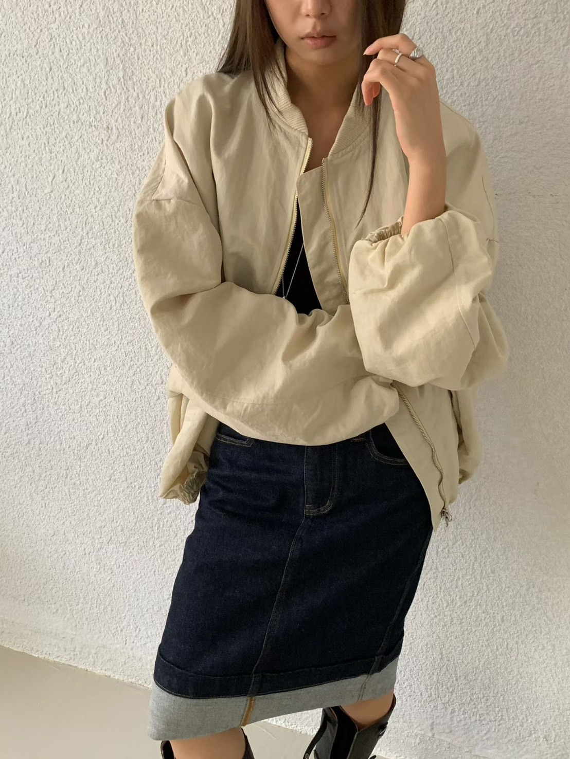 奔馬寬大風夾克