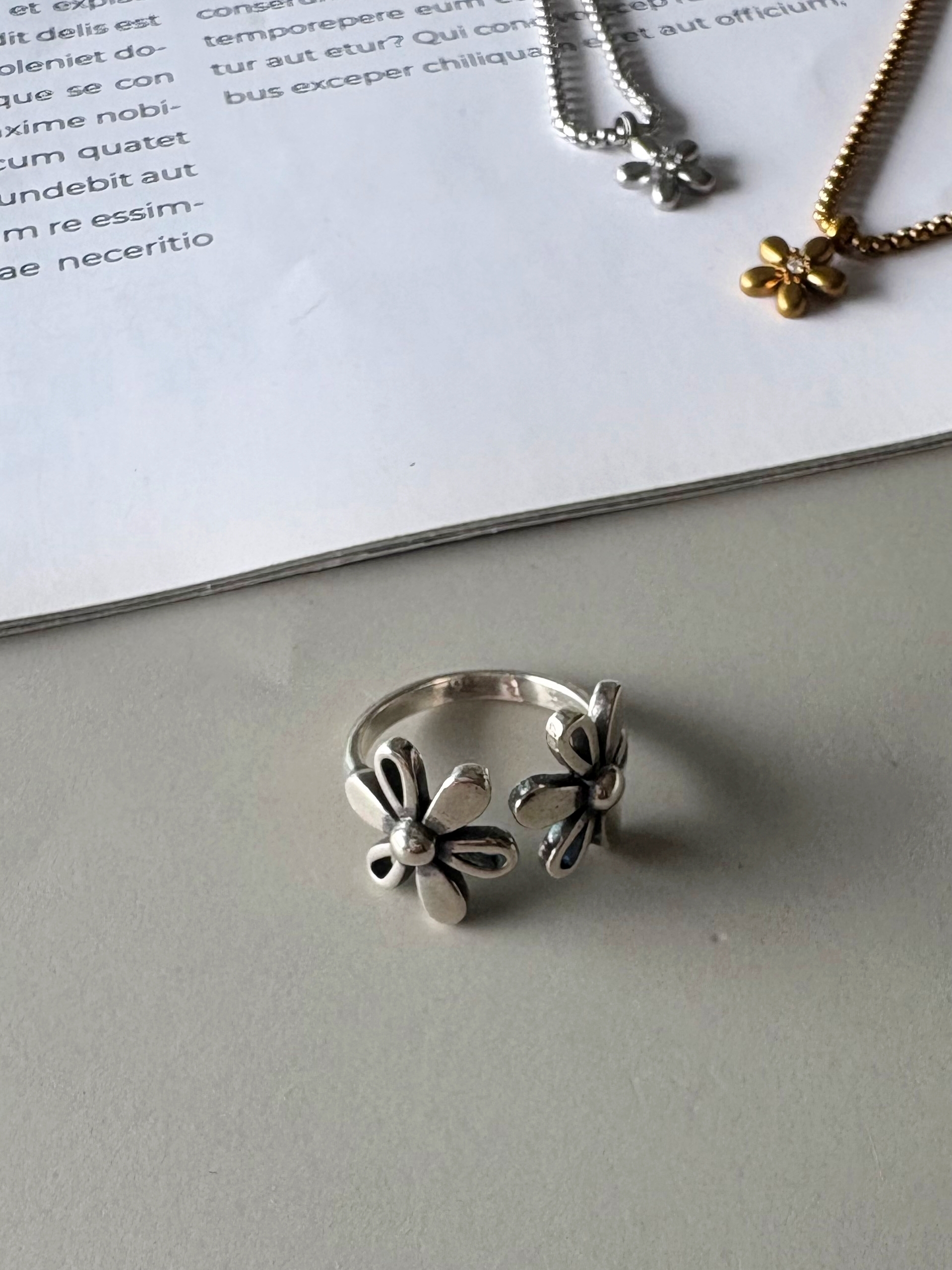 twin bloom ring