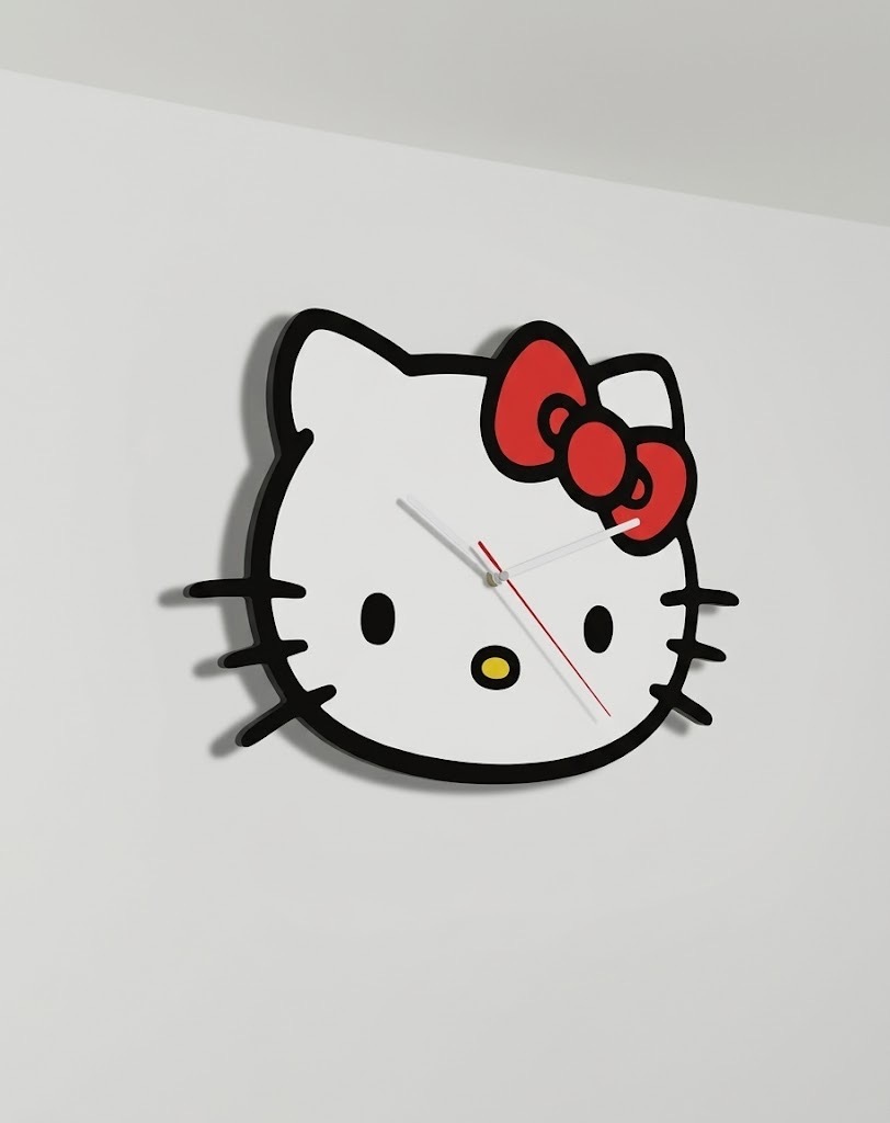 【預購】國外限定 Sanrio 三麗鷗 Hello Kitty 凱蒂貓 Kuromi 酷洛米 Wall Clock 頭像 壓克力 掛鐘 大頭時鐘