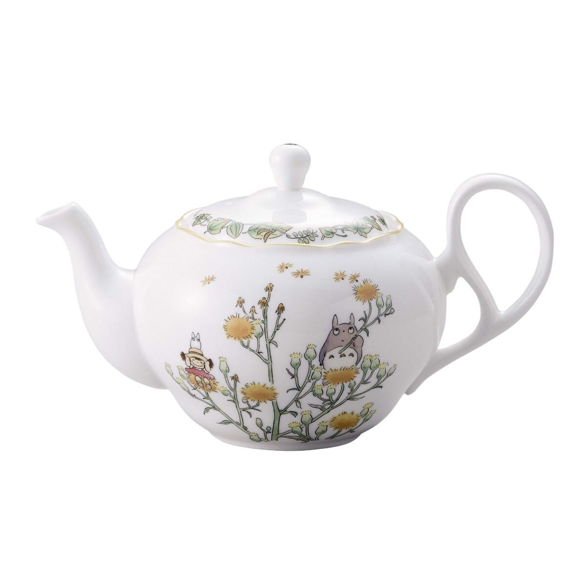 Noritake 英式茶壺附濾網 龍貓 艾草