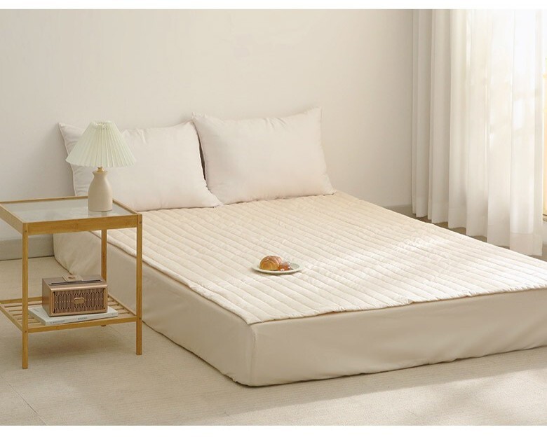 Pure Cotton Mattress Pad with Elastic Corner Bands