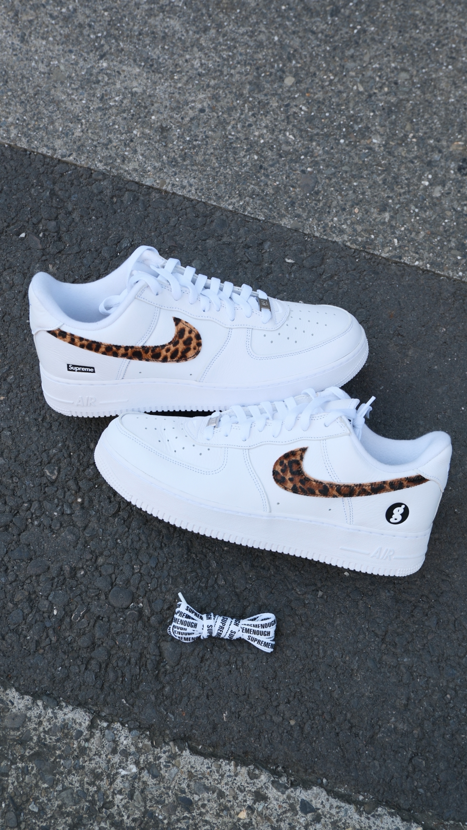 Supreme x GOODENOUGH藤原浩 x Nike Air Force 1 Low 聯名款 豹紋 現貨  IM3483-100