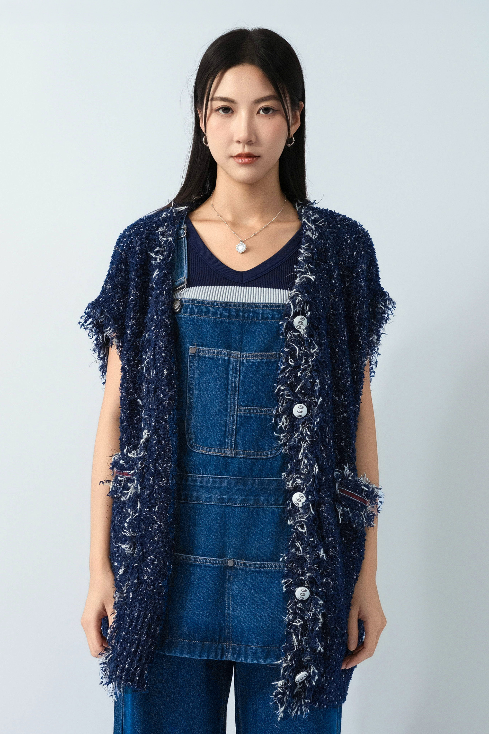蘇蘇邊混線大背心外套（預購產品）