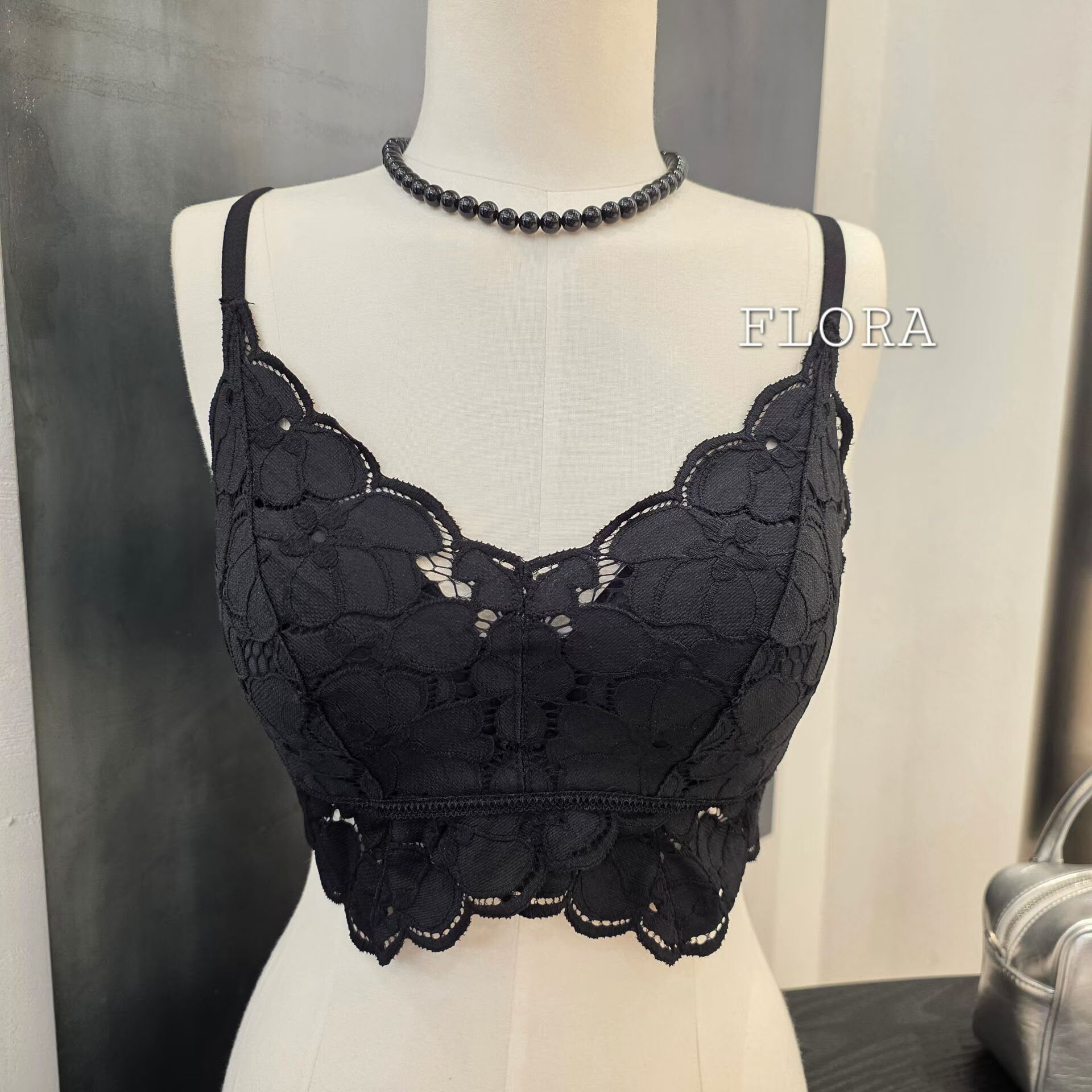 UR115 全LACE 短 BRA TOP(2色)