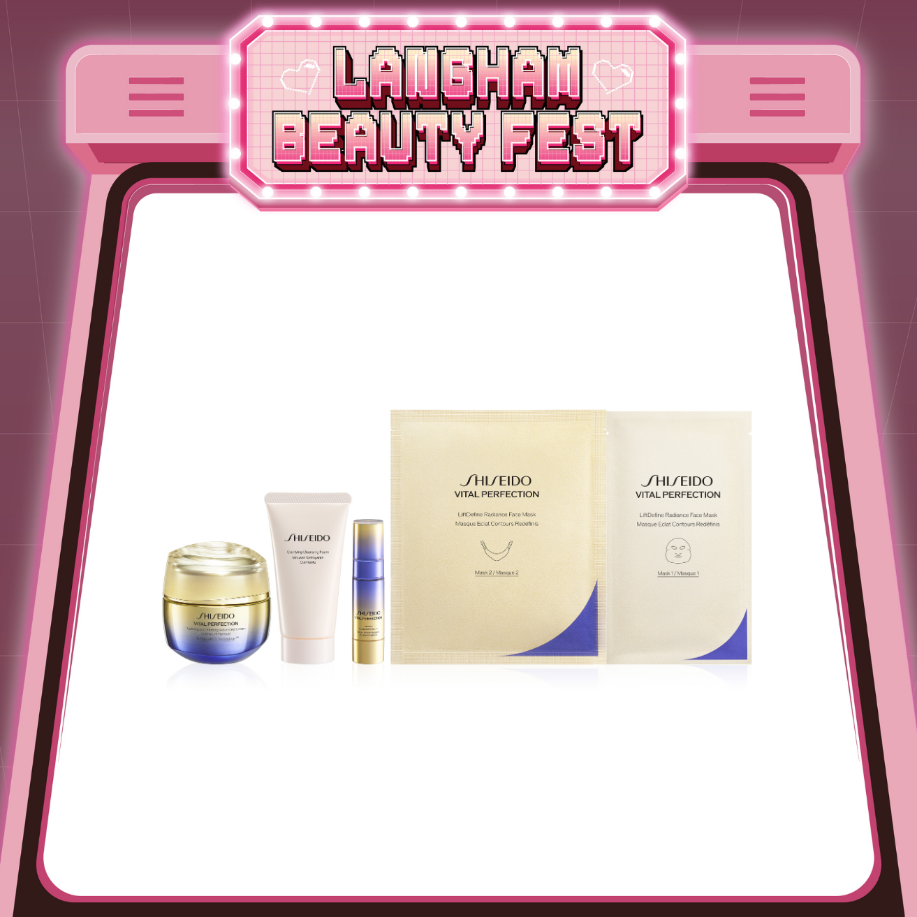 SHISEIDO VITAL PERFECTION 極上紅花緊緻面霜組合