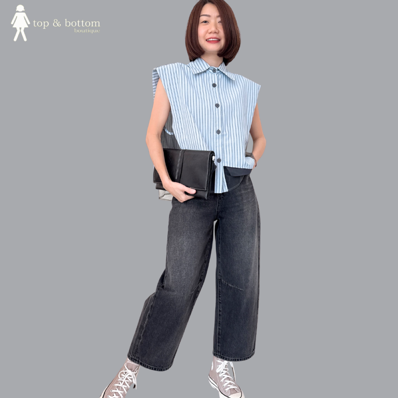 DENIM HAREM ANKLE JEANS