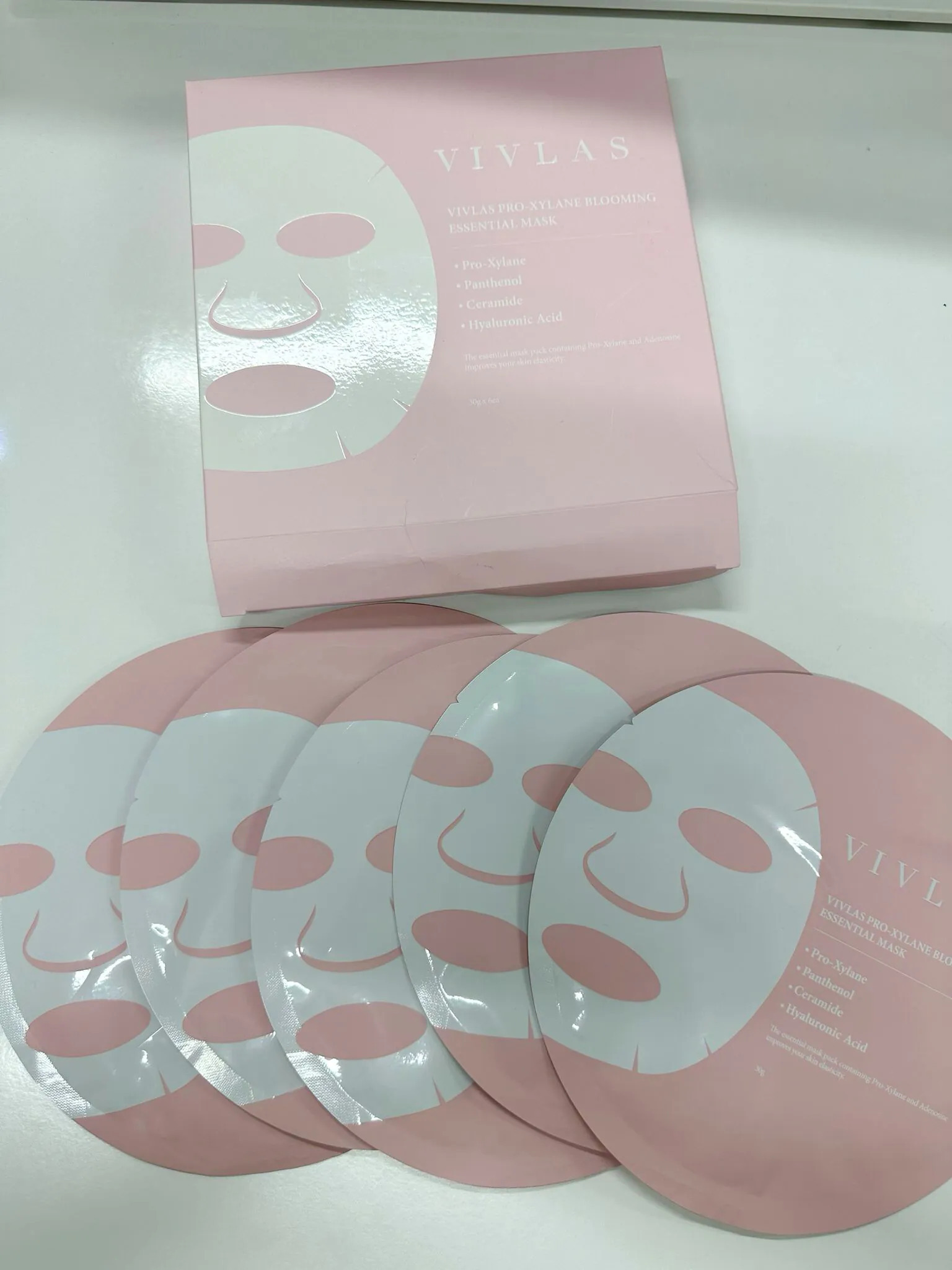 現貨丨韓國 VIVLAS 玻色因抗皺面膜 1盒6片