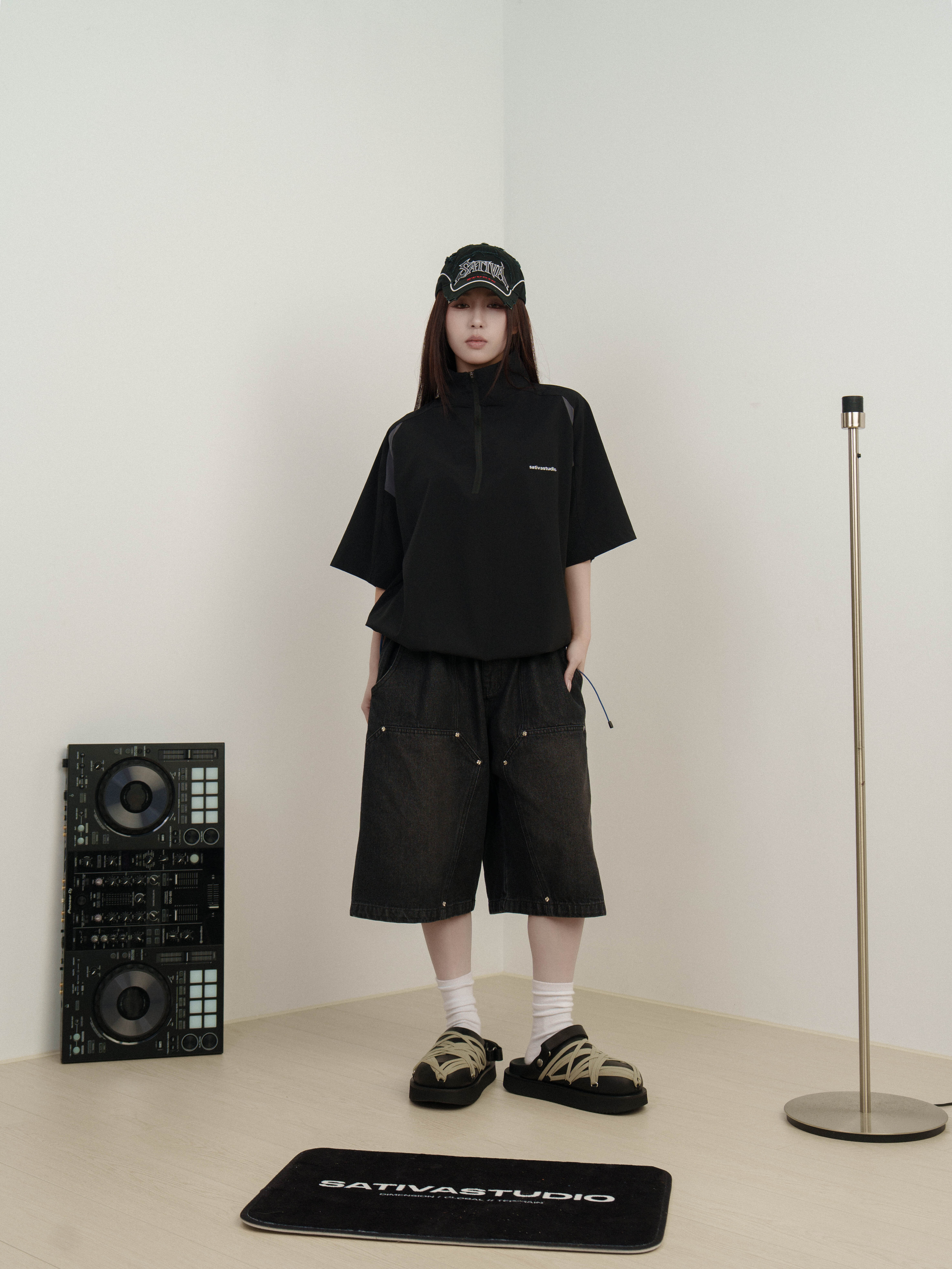 SATIVA COT-02 "Assembly" Jorts 四葉草 卯釘 水洗 短褲 兩色