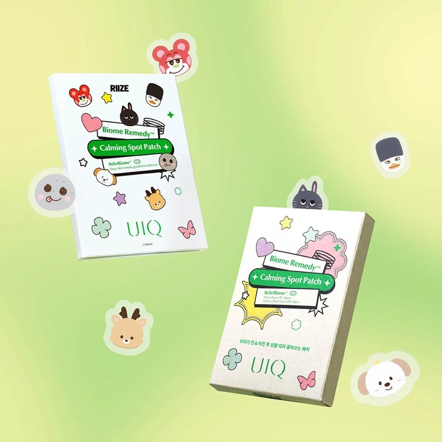 UIQ x RIIZE 益生菌舒緩痘痘貼 (Folder Mirror+Patch 96P)
