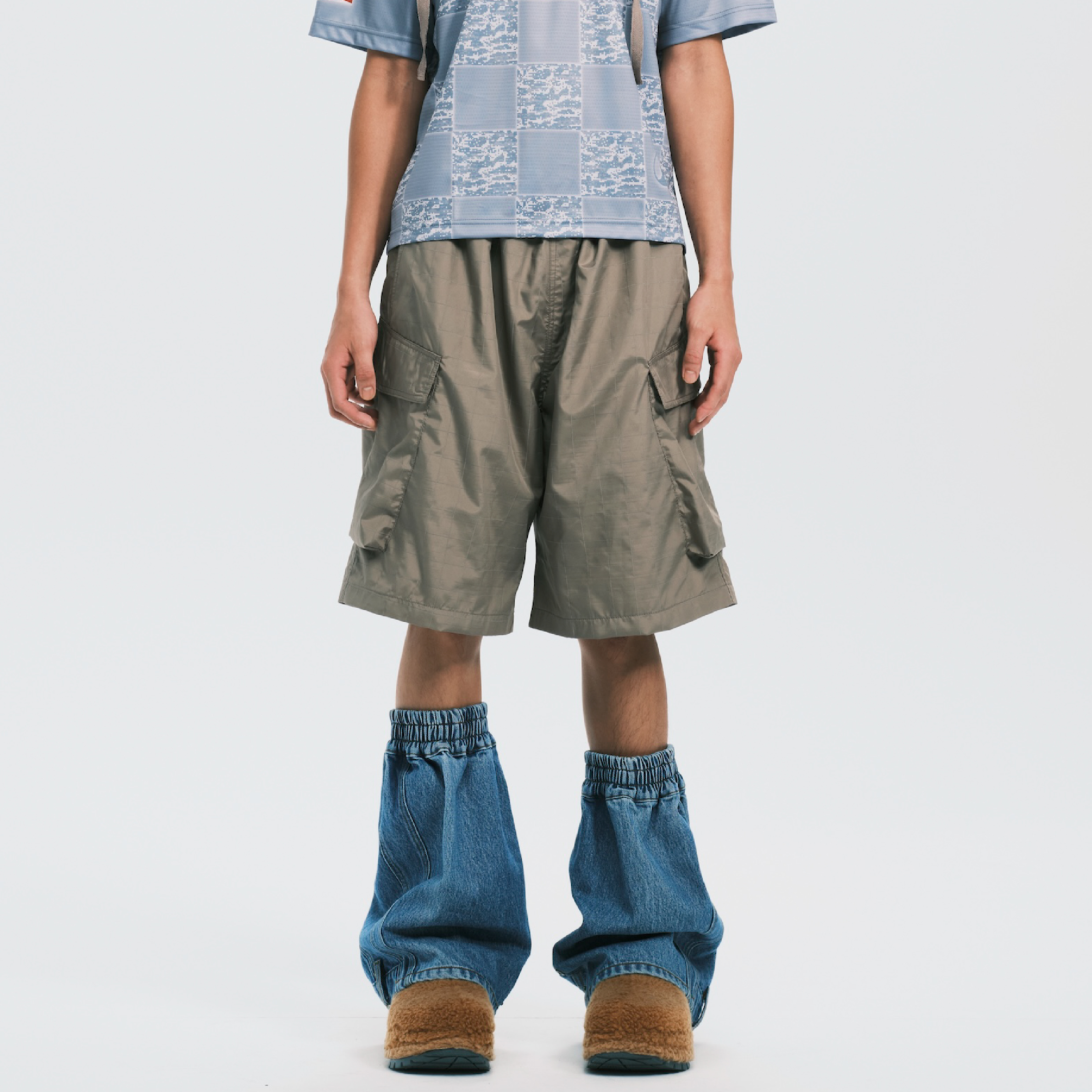 nul1.org R-3 Shorts Khaki [nu-P70]