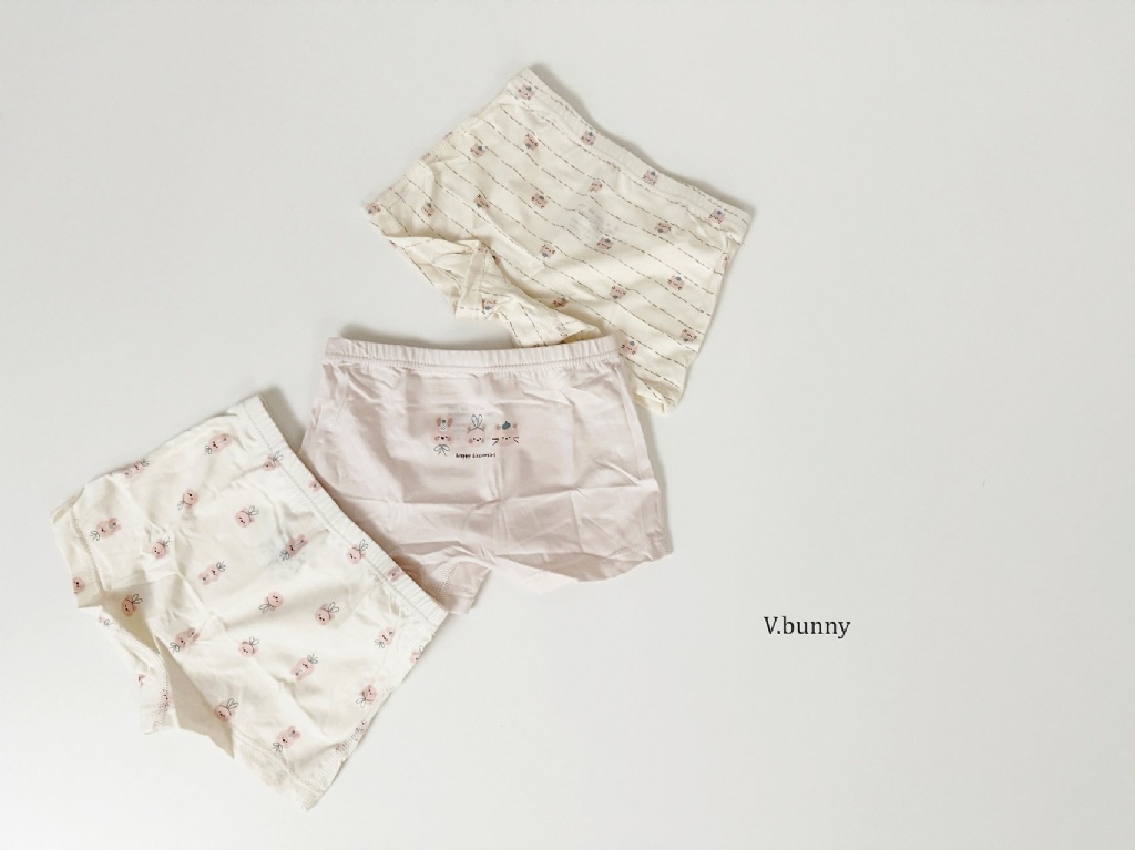 正韓秋Vbunny 女孩的兔貓內褲(一組3入)