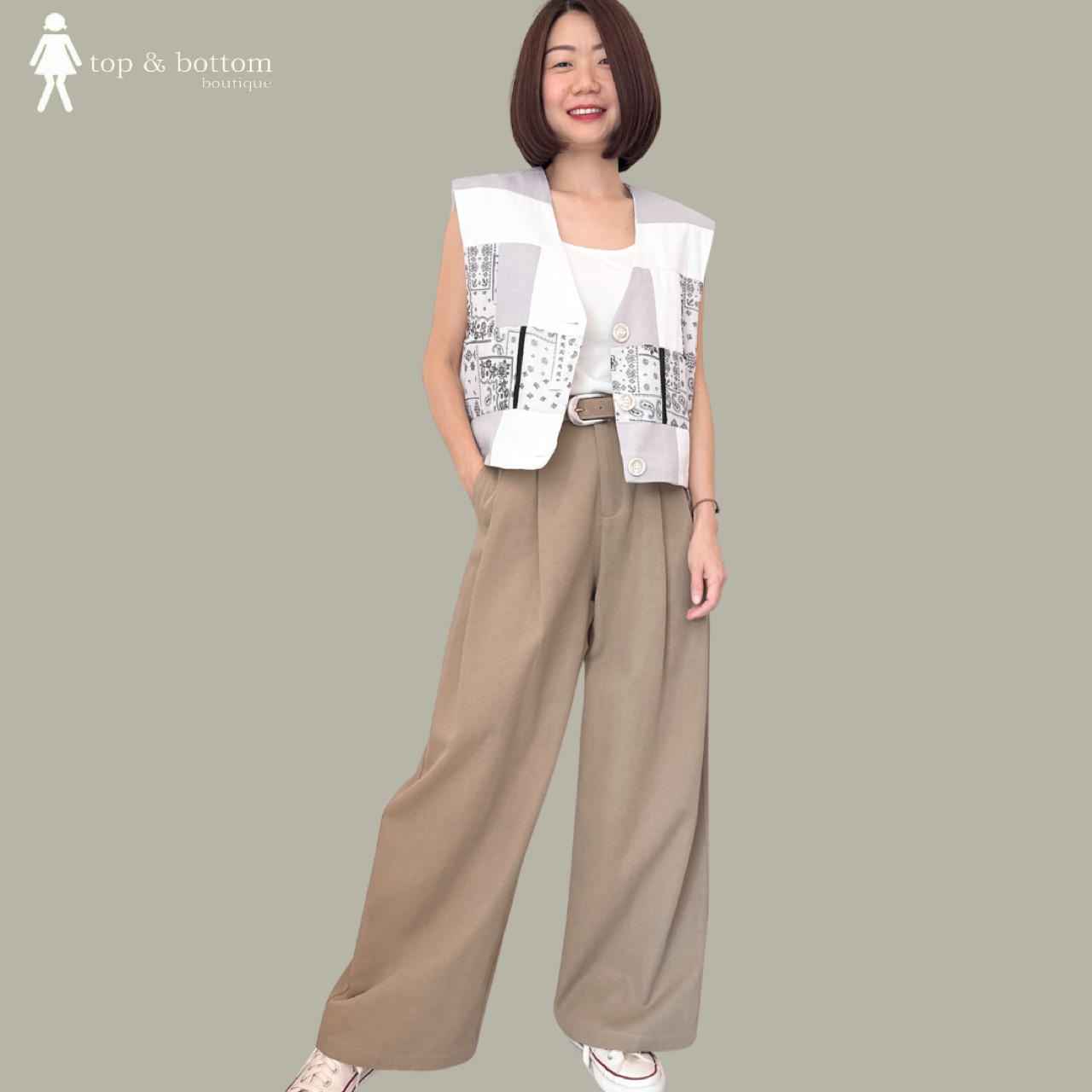 HIGH WAISTED HAREM LONG PANT