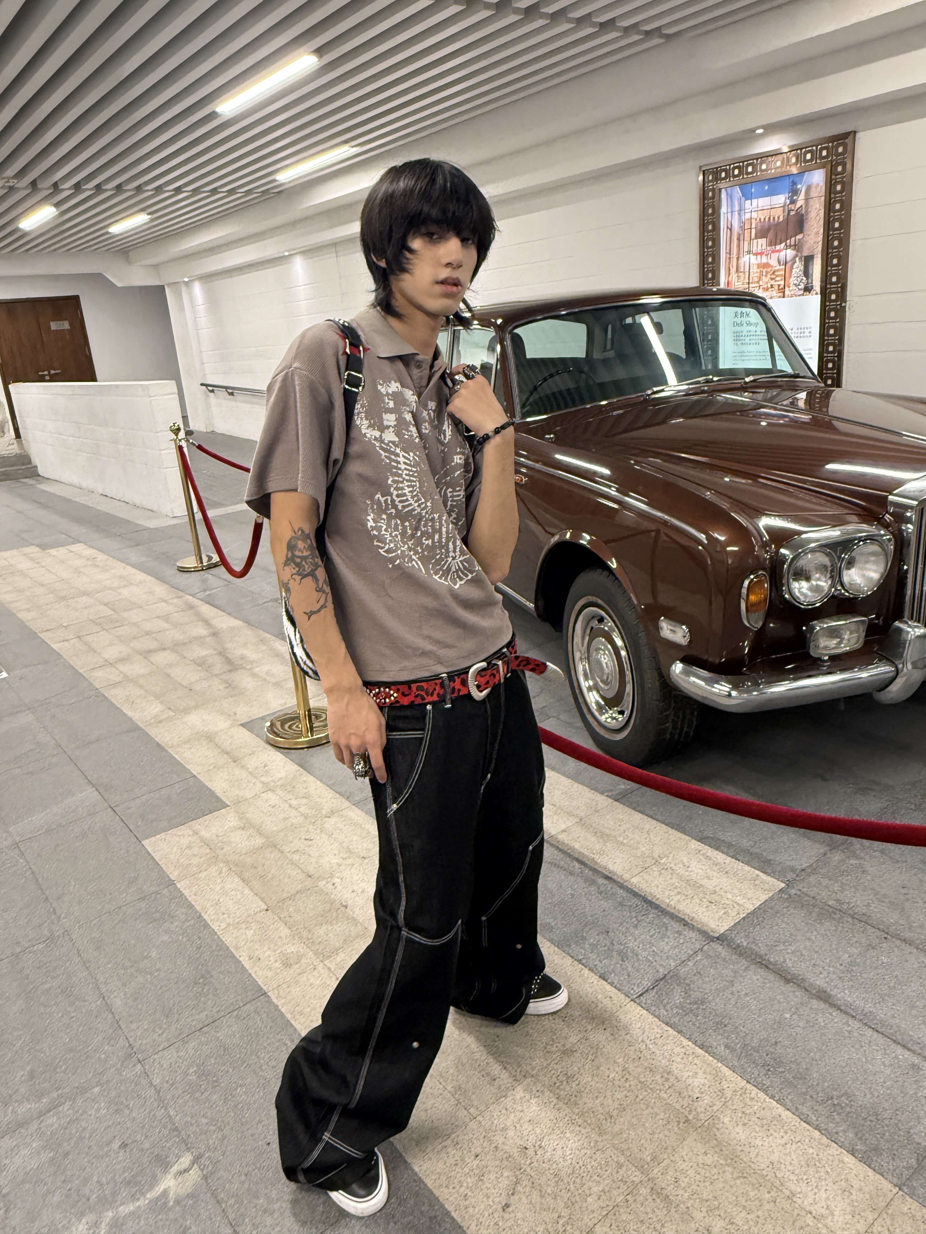 Fashion Killia ARMY WAFFLE POLO SHIRT 仿舊 華夫格 POLO衫