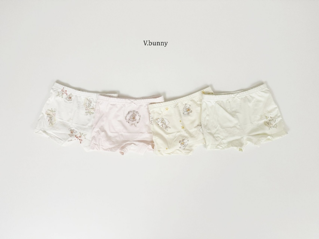 正韓秋Vbunny 女孩的溫柔熊熊內褲(一組4入)