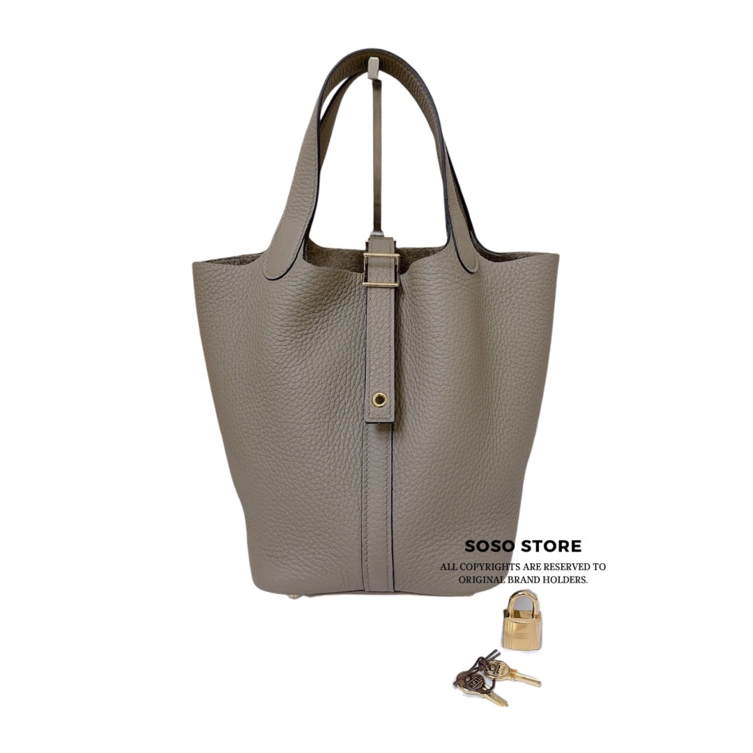 Hermès Picotin Lock 18 Bag - Beige Marfa / GHW