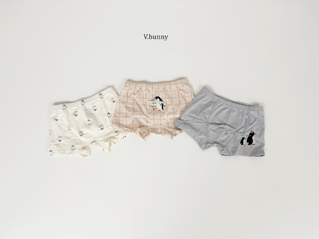正韓秋Vbunny 男孩的企鵝內褲(一組3入)