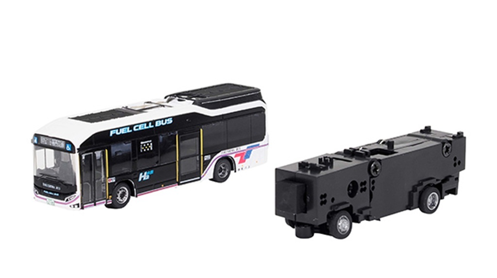 Tomytec 321835 N Scale Bus Collection Running System Toyota SORA Power Unit – Tokushima Bus Version