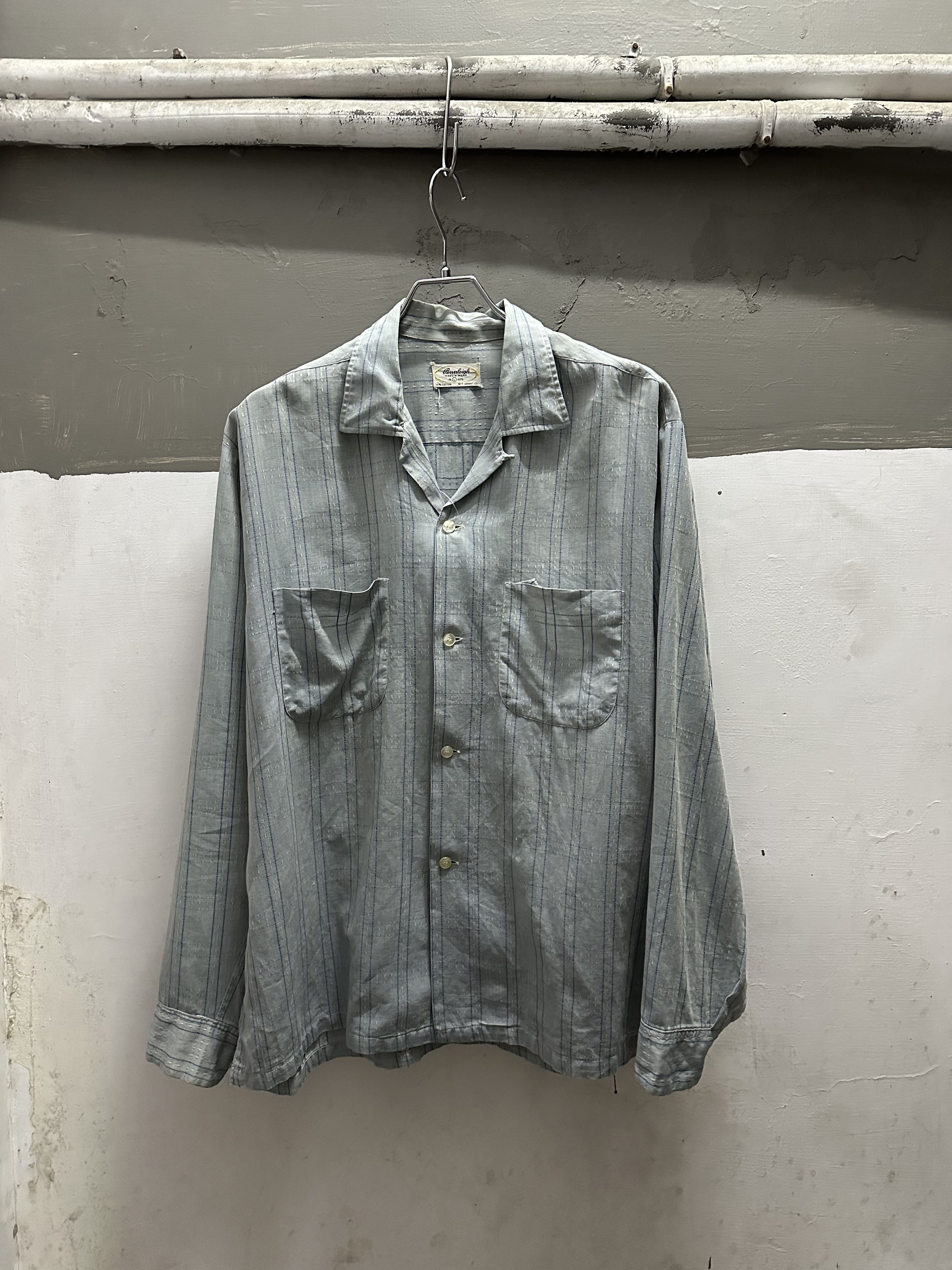 50~60’s Pennleigh Cotton L/S Box Shirt