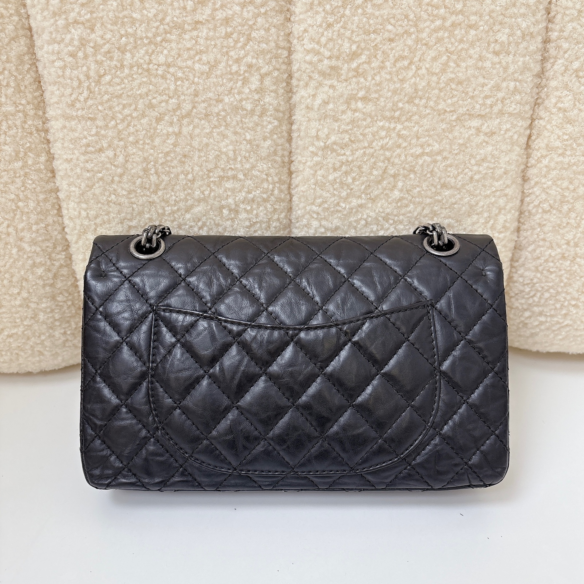 Chanel 2.55 Reissue Flap Bag - Black / SHW