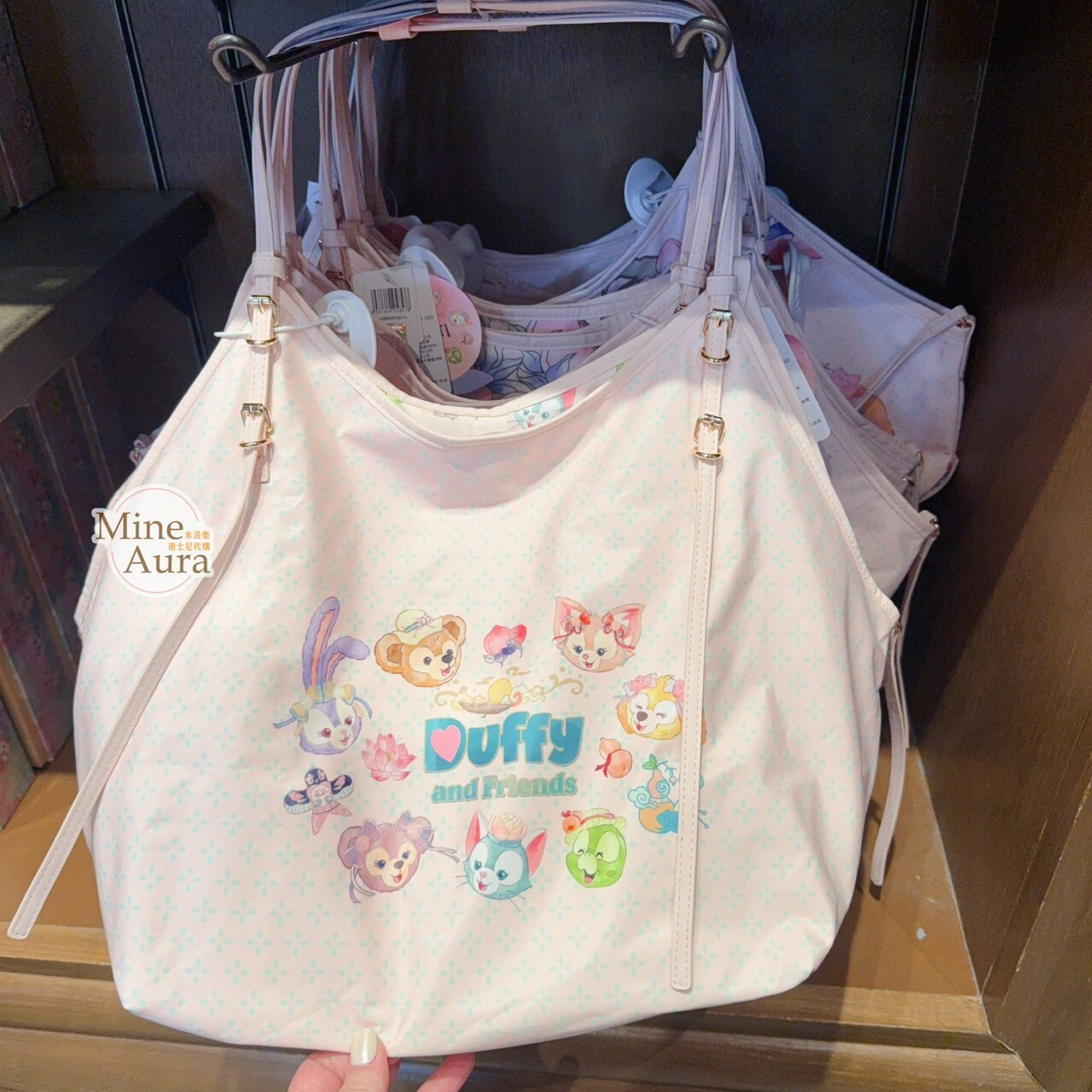 達菲 Duffy 和朋友們 小小奇遇記系列 圖案 手提包 托特包 -上海迪士尼樂園